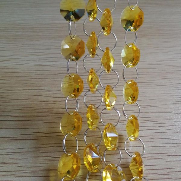 

chandelier crystal 5 meters z octagon bead chain decorative glass strand chains garland for wedding