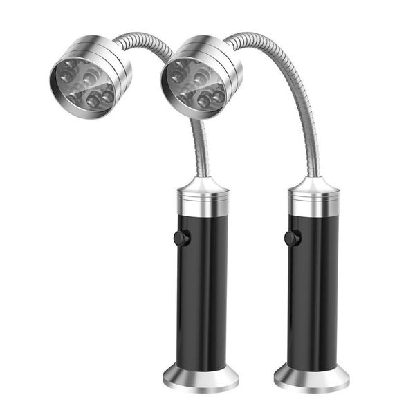 

pcs barbecue light magnetic base super bright led lights flexible gooseneck weather resistant ksi999 flashlights torches