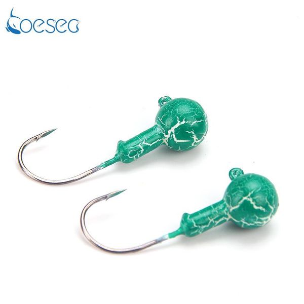

ball shape fishing hook lead head jig luminous hooks