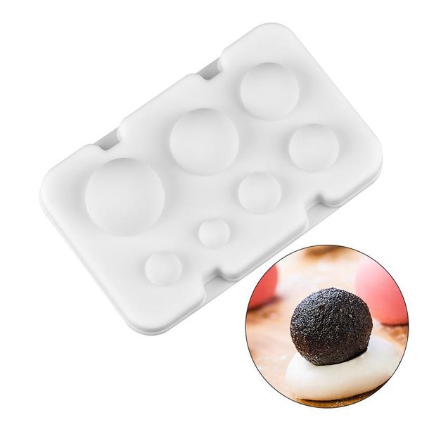 

cake tools silicone mold round shaped pan for baking truffles chocolate ball bread molds cakes mousse dessert decorating pastry