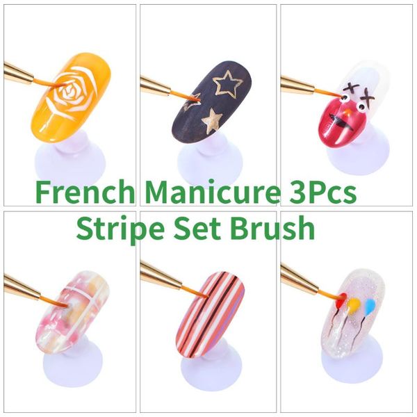 

nail tools painting pen pull the drill pipe with water three brush kit art supplies for professionals brushes, Yellow