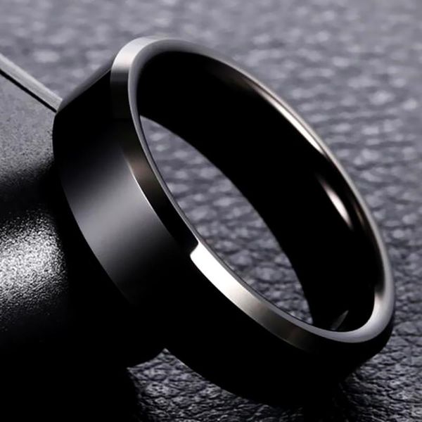 

cluster rings juchao fashion ring men titanium black jewelry anel, Golden;silver