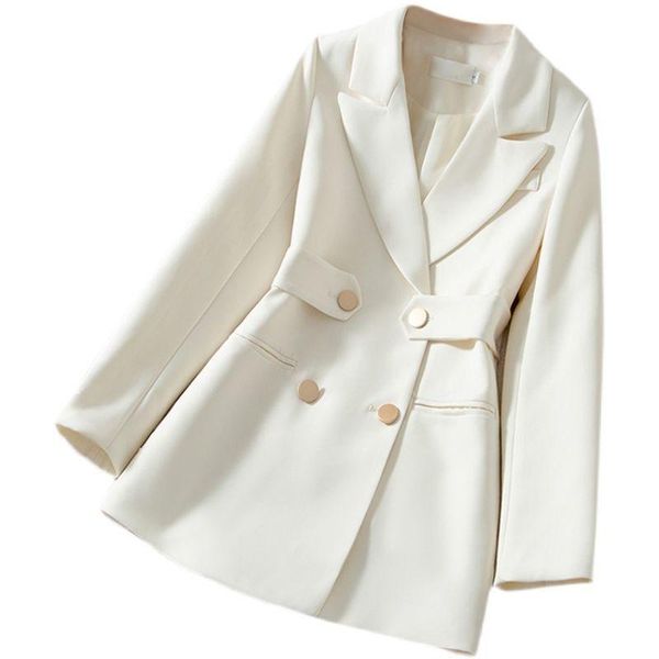 

women's blazer 2021 suit women blazers short slim long sleeve suits woman jacket spriong and autumn female coat black &, White;black