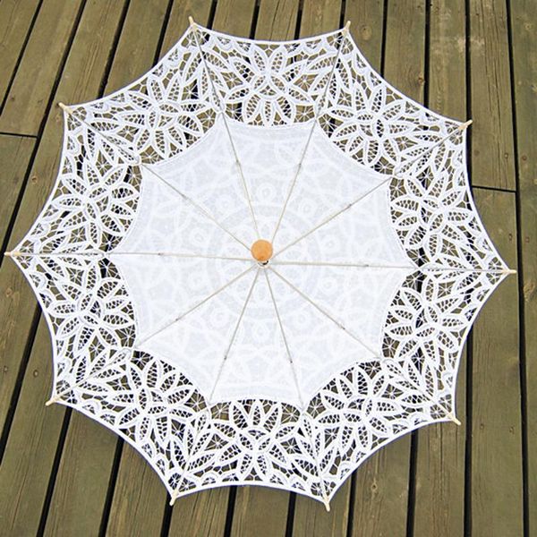 

fans & parasols fashion lace umbrella parasol with folding hand fan for wedding pography dance prop white