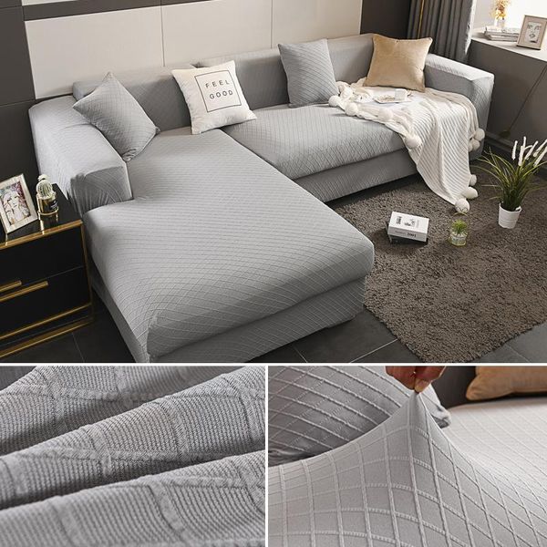 

chair covers elastic jacquard corner sofa cover l-shaped thick anti-slip stretch slipcover 1/2/3/4 seater couch armchair protector