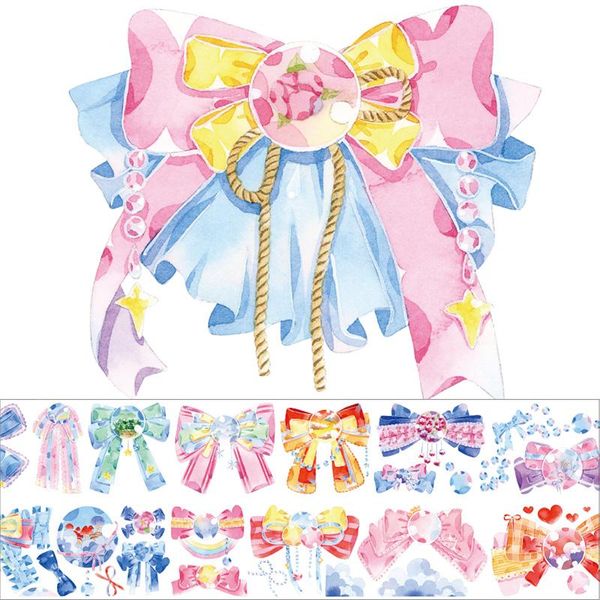 

gift wrap blazing with colour bowknot pet special oil washi tapes journal masking tape diy scrapbooking decoration sticker