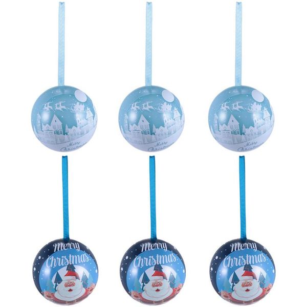 

party decoration 6pcs christmas candy packing boxes tree decors (elk castle)