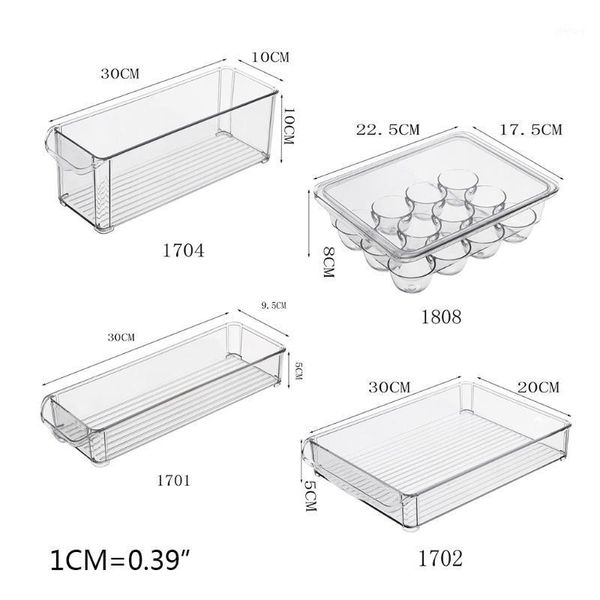 

large capacity drawer type refrigerator fresh-keeping box pantry storage kitchen a0kc bottles & jars