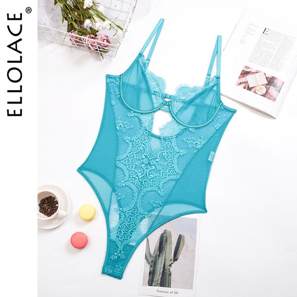 

2021bodysuit women lace overalls for women hollow out bodycon bodys see through body with neckline dropshipping, Black;white