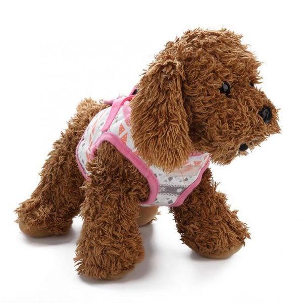 

dog apparel adjustable breathable pet printed chest strap harness leash lead set straps accessories