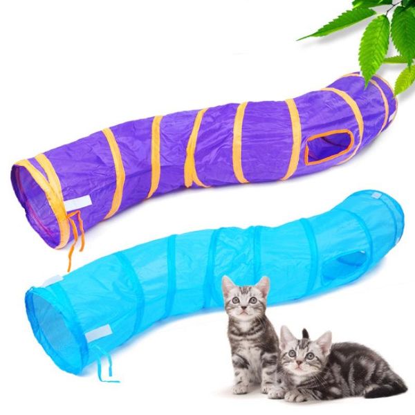 

"s"funny pet cat tunnel play foldable 1 holes kitten cats toy bulk toys