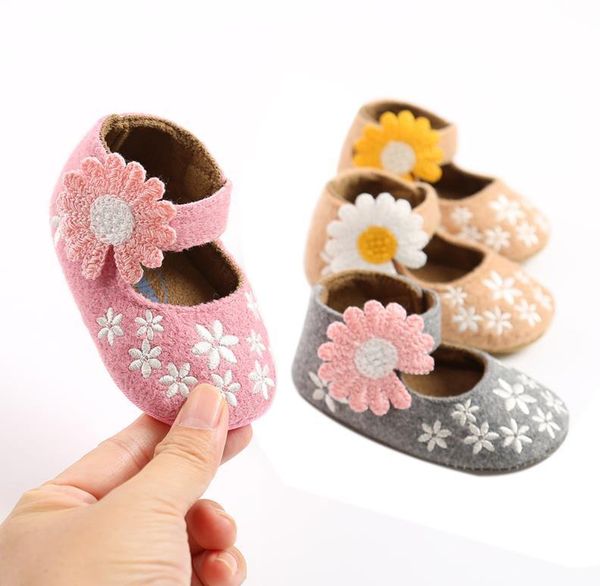 

first walkers baby toddler kids girls princess shoes flower crib sole sneaker
