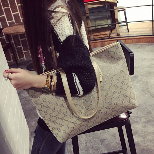 

large bag women's new version fashion versatile atmosphere hand large capacity one shoulder tote bag purse black friday