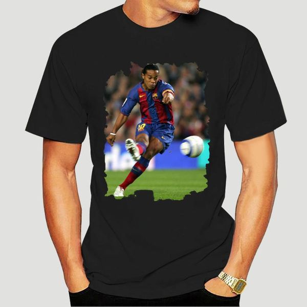 

men's t-shirts ronaldinho tshirt herren t shirt 2550a, White;black