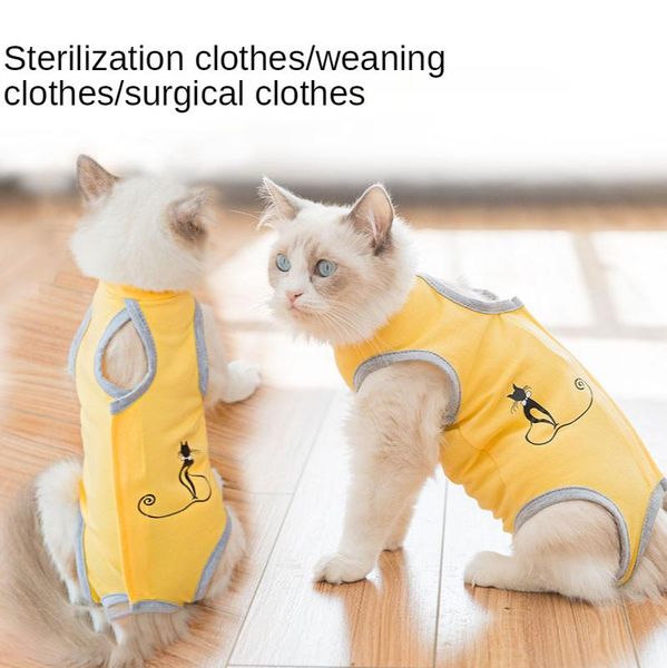 

summer thin section weaning gown anti-licking mother cat clothes pet cats and dogs four legged clothing costumes