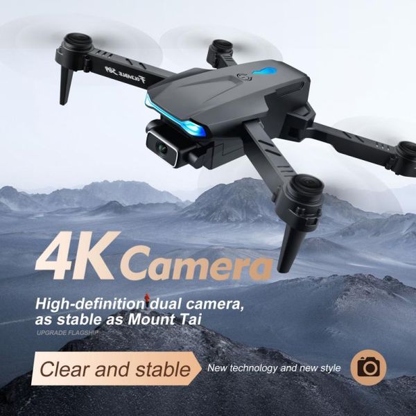 

s89pro drone 4k hd dual camera wifi fpv dron height preservation vs v4 a++ drones