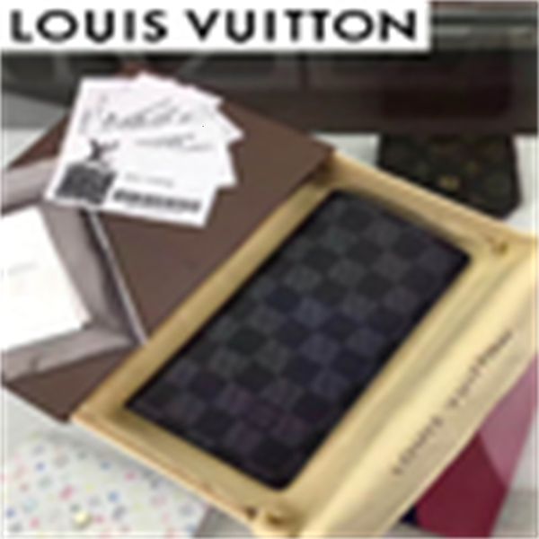 

compact brand wallets designer luxury card 74gf chain chess plate holders black wallet grid wallet key n61063 men purse long clutches evenin