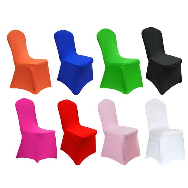 

chair covers 10pcs spandex one piece elastic slipcovers stretch seat protector dining banquet el party decoration