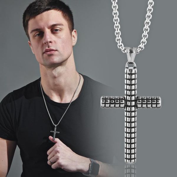 

pendant necklaces necklace fashion men's titanium steel student couple, Silver