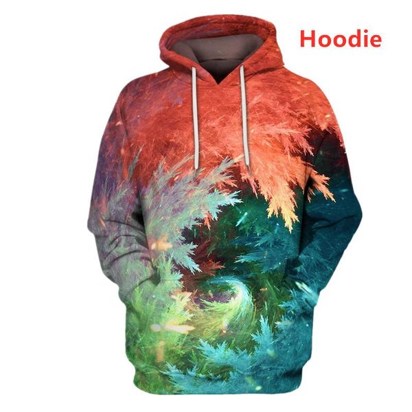 

men's hoodies & sweatshirts fashion novelty abstract space galaxy 3d overall hoodie/winter autumn women's harajuku casual zipper s, Black