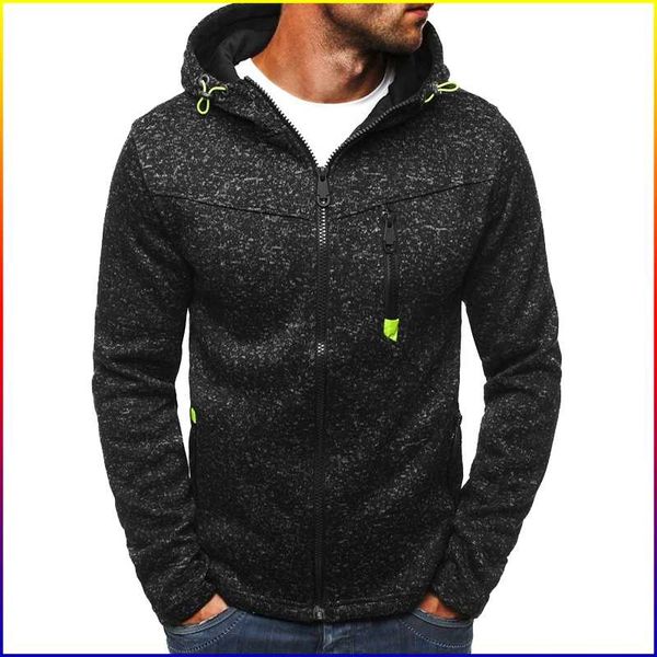 

men's jackets spring hoodie coat zip up jacket warm sweatshirt for men, Black;brown