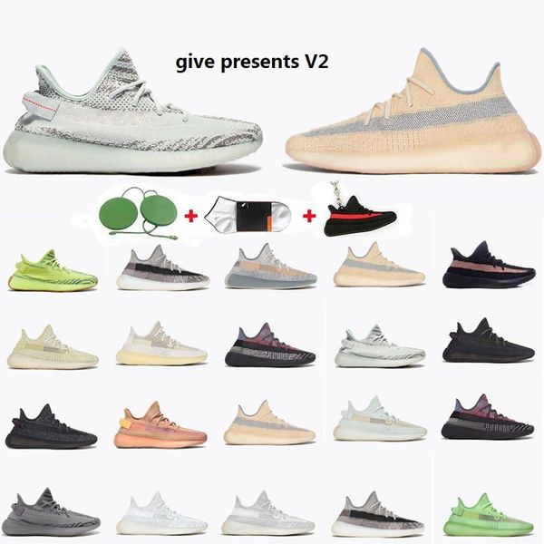 

2021 v2 running shoes ash stone with box men's women's tail light black 3m zebra white cream outdoors