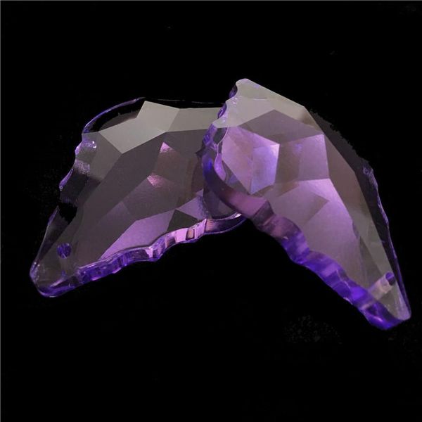 

chandelier crystal 76*50mm 50pcs violet part for party holiday decoration