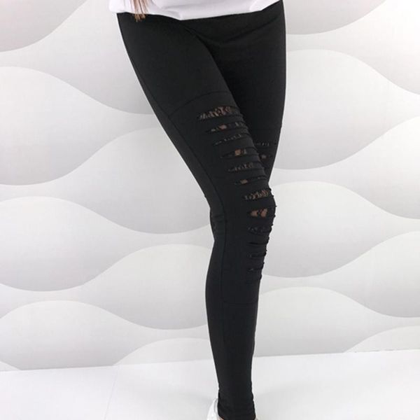 

women's pants & capris women stretch skinny lace casual high waist black pencil trouser, Black;white