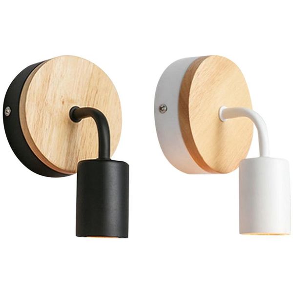 

wall lamp promotion e27 nordic modern bedroom bedside bulb socket sconce night light aisle corridor lights base