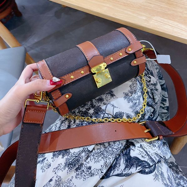 

5a+ barrel-shaped crossbody bag designer bags handbags leather high-capacity evening party shopping occasions 7 colors with exquisite packag