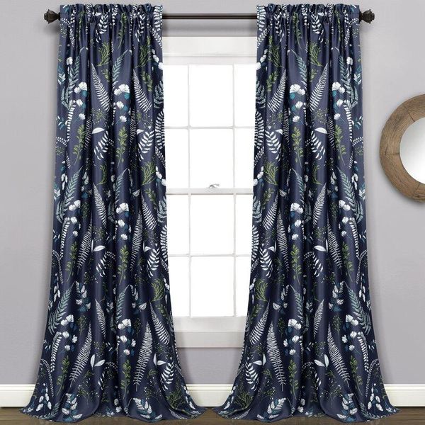 

curtain & drapes nature leaves pattern room darkening thermal panel pair versatile formal dining family curtains