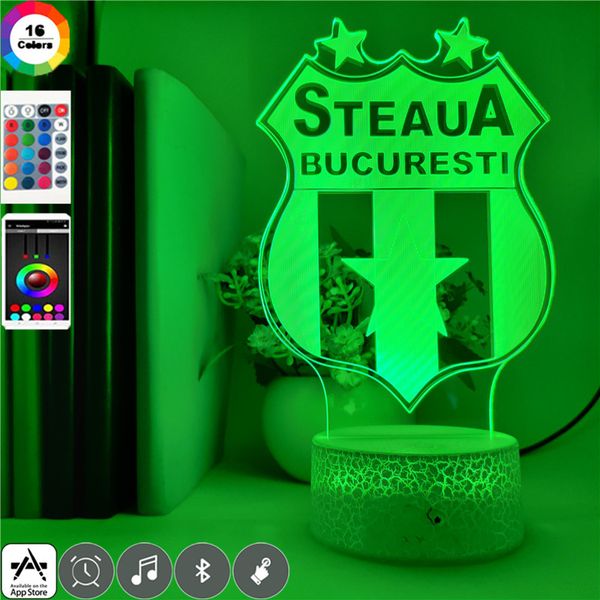

soccer club logo night light 3d led table lamp nightlight atmosphere bluetooth speaker kids football fans birthday gifts dropshipping