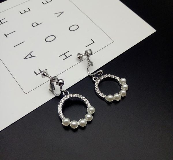 

clip-on & screw back korean no pierced ear clip women earring earrings accessory, Silver