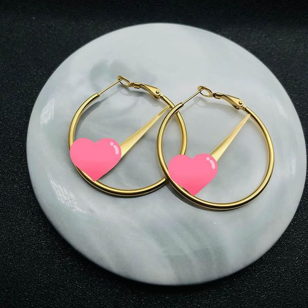 

hoop & huggie gold circle earrings jewelry custom 40mm big smooth round for women, Golden;silver