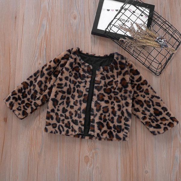 

jackets autumn girls fleece coat warm jacket leopard print kids clothes, Blue;gray