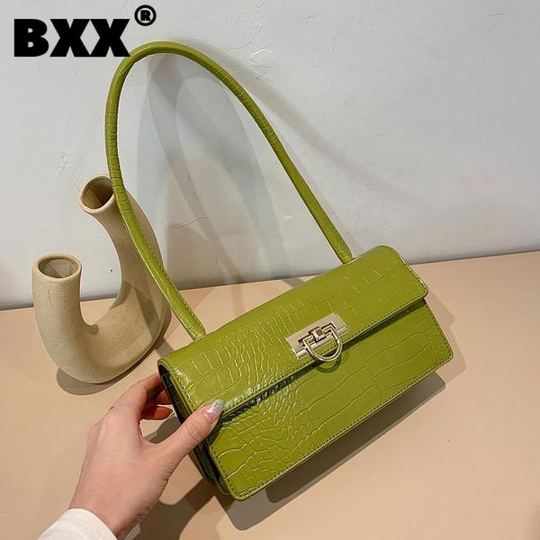 

cross body [bxx] ladies vintage pu leather alligator bags women 2021 fashion shoulder hand bag lady trend handbags purses cb694