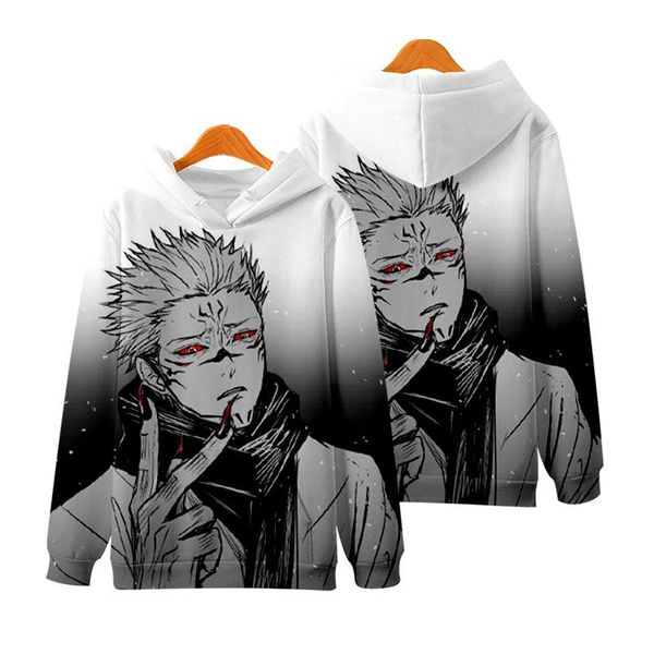 

men's hoodies & sweatshirts custom jujutsu kaisen3d printed hoodie men and women comfortable casual sweatshirt autumn boys girls fashio, Black