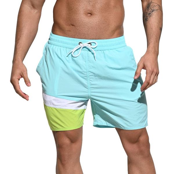 

men's swimwear beach shorts loose bathing trunks male casual men quick dry beachwear elastic swimsuit boxer summer swimming