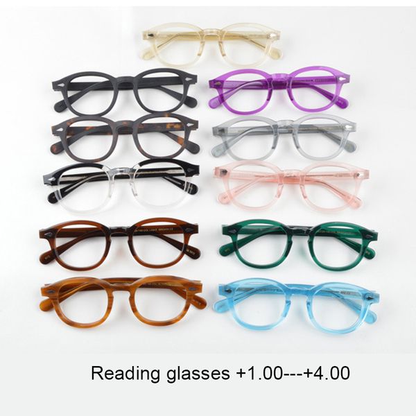 

designer sunglasses johnny depp reading glasses men vintage woman computer goggles presbyopic eyeglasses +1.0 +1.5 +2.0 +2.5 +4.0, White;black