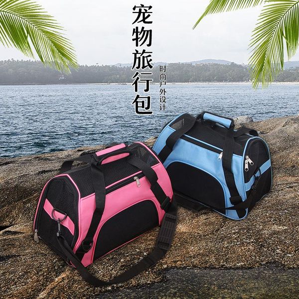 

pet bag dog carrier bags breathable single shoulder light portable four sides handbagtravel puppy supplies car seat covers