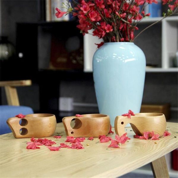 

cups & saucers handmade beech wooden nordic style traditional outdoor wood wine elephant single hole double coffee tea