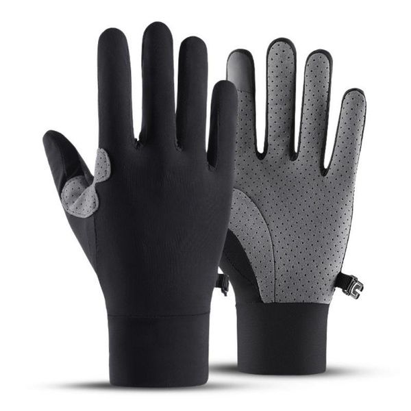 

cycling gloves winter outdoor sports glove bike warm touch screen long full finger men women knitted keep, Black