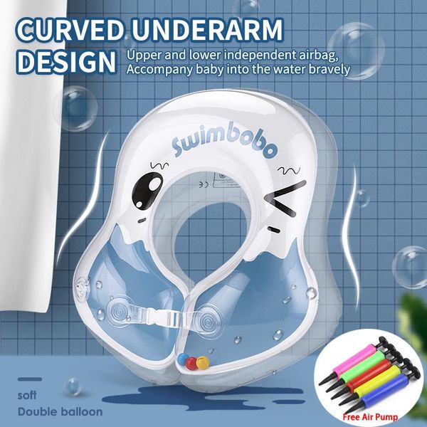 

life vest & buoy kids u-shaped underarm swim ring inflatable infant swimming accessories baby safety float circle bathing buoyancy