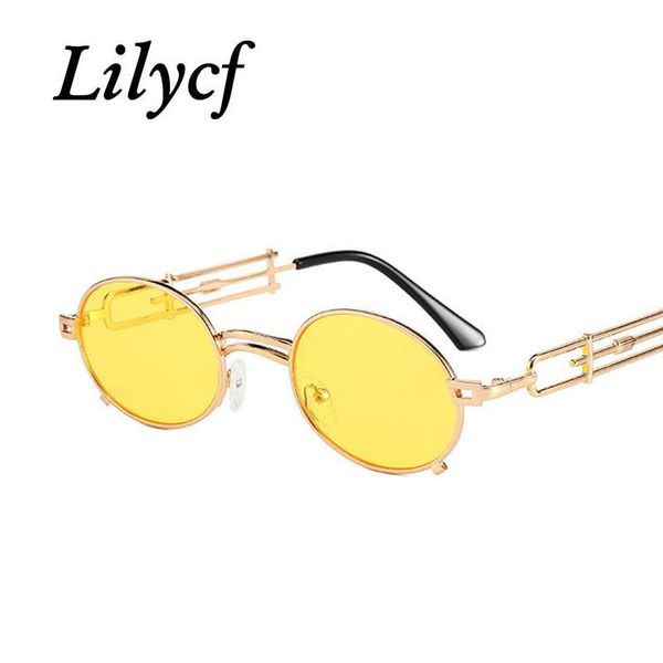 

outdoor eyewear 2021 round sunglasses steampunk personality metal retro street shooting ocean film ladies brand designer glasses uv400