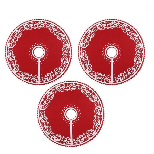 

christmas decorations 3pcs xmas tree bottom skirts apron party skirt decoration