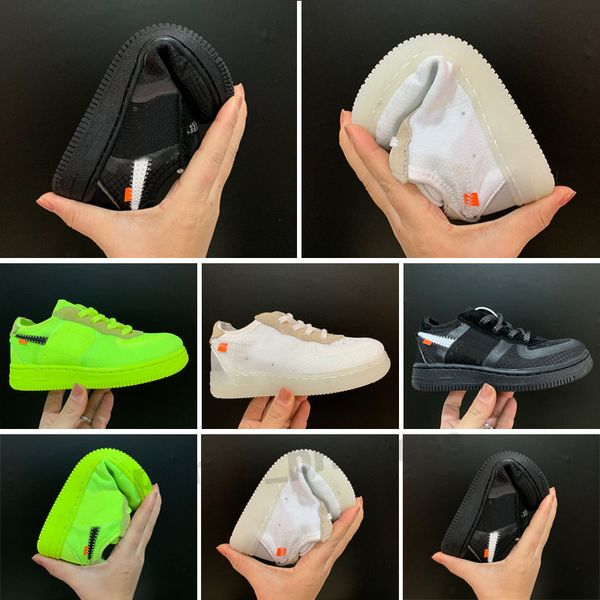 

2021 kids classic one designer shoes high cut children buckle strap shoe chassures enfant sneakers leather trainers eur22-35, Black