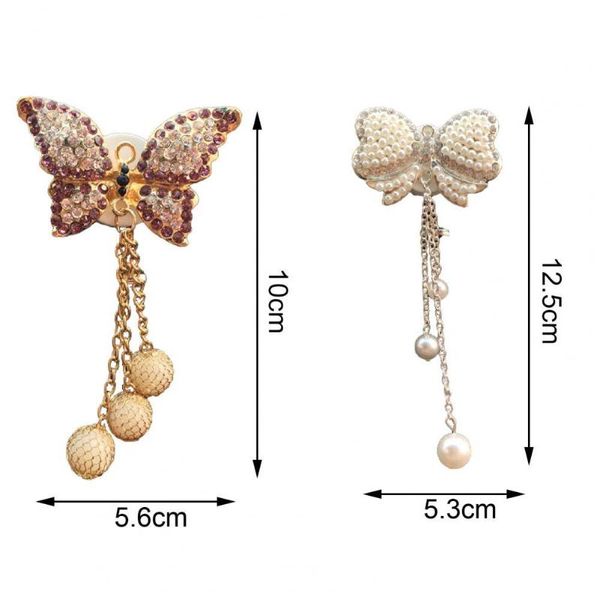 

car air freshener vent clip bowknot shape inlay alloy auto fresh fragrance conditioning perfume for accessories