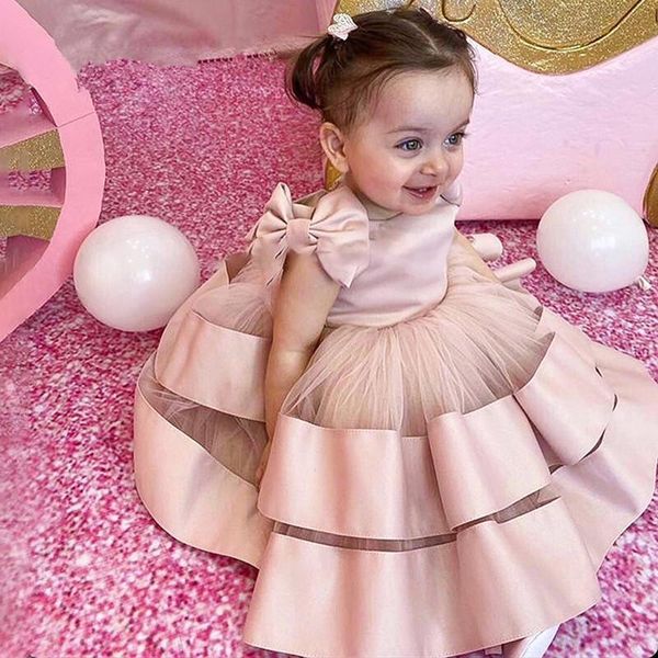 

kids flower girls dresses for wedding sheer lace party birthday children communion pageant girl's, Red;yellow