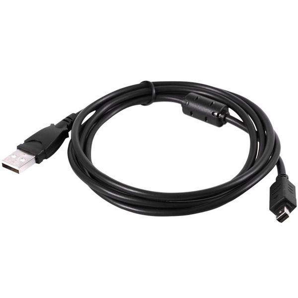 

video cables & connectors usb 12 pin data sync cable lead battery charging wire for olympus camera black