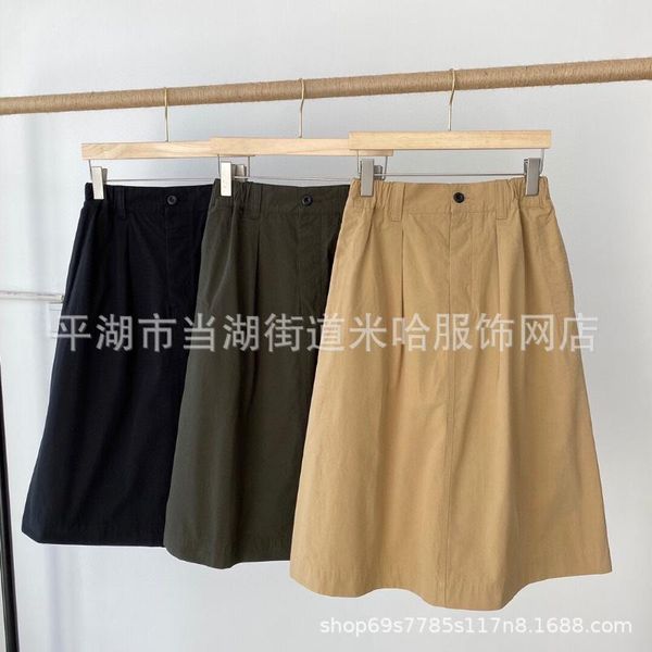 

skirts xiaowang m-tricolor cotton skirt in spring and summer of the 21st century, Black